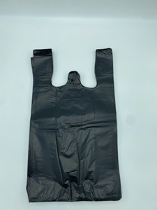 1/6 24 Mic Large Black T-Shirt Bag