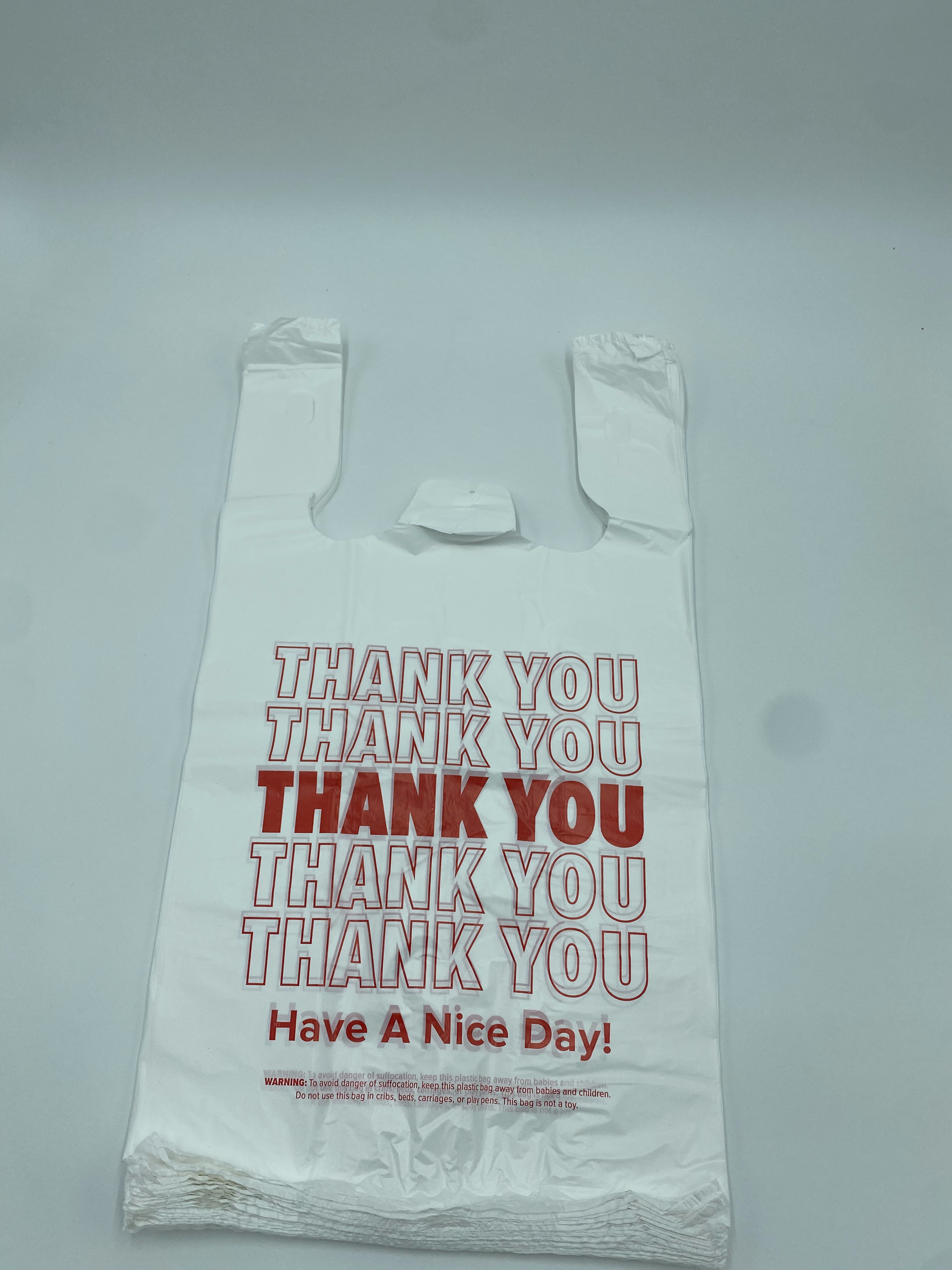 1/6 24 Mic Red Thank You Bag