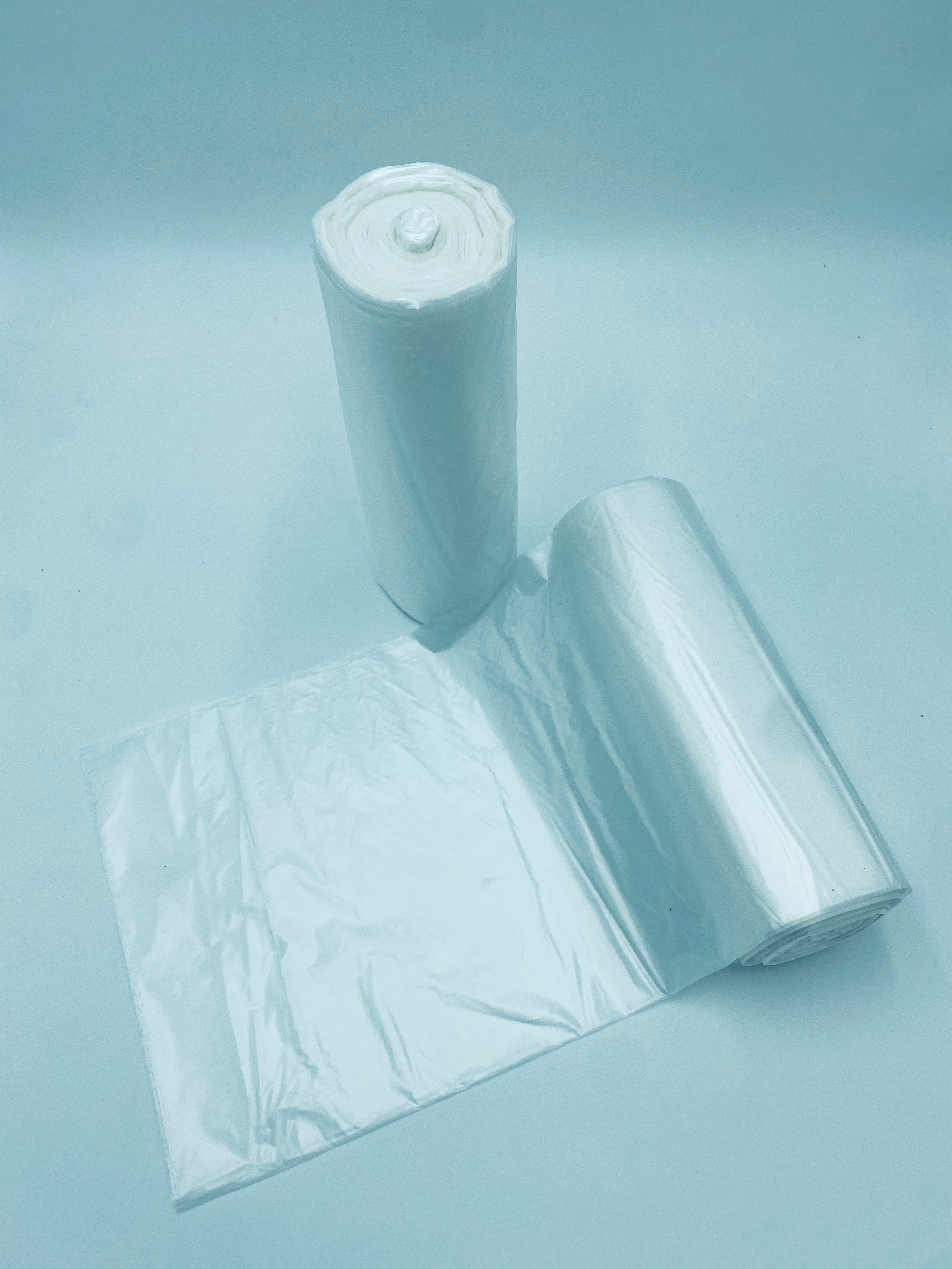 38x60 HDPE Clear Can Liner 55 GAL 22 Mic