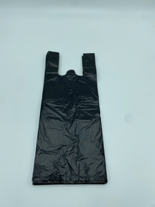 6x4x15 13 Mic Black T-Shirt Bag